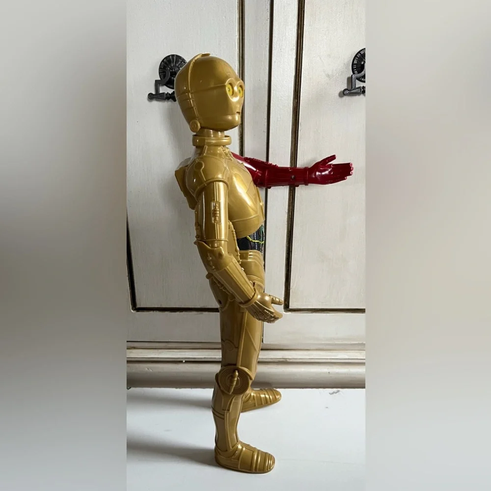 Star Wars The Force Awakens C-3PO Red Arm Action Figure 18” 2015 Jakks Pacific